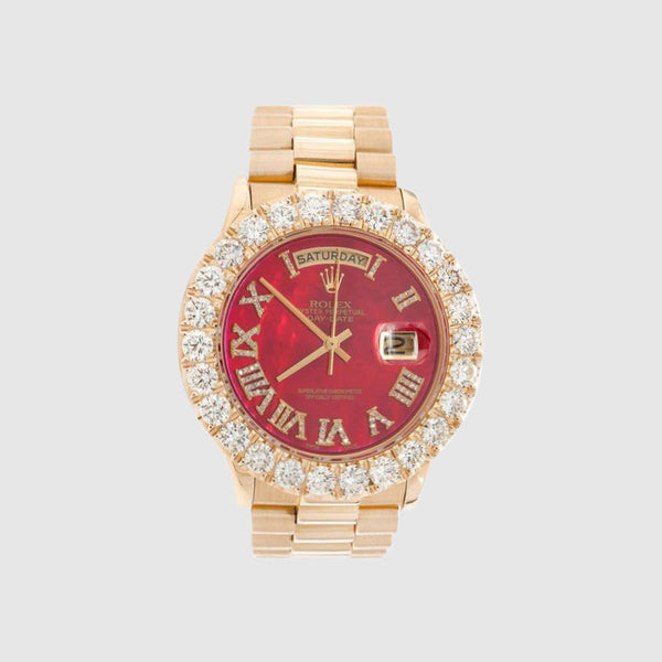 Red hot sale presidential rolex