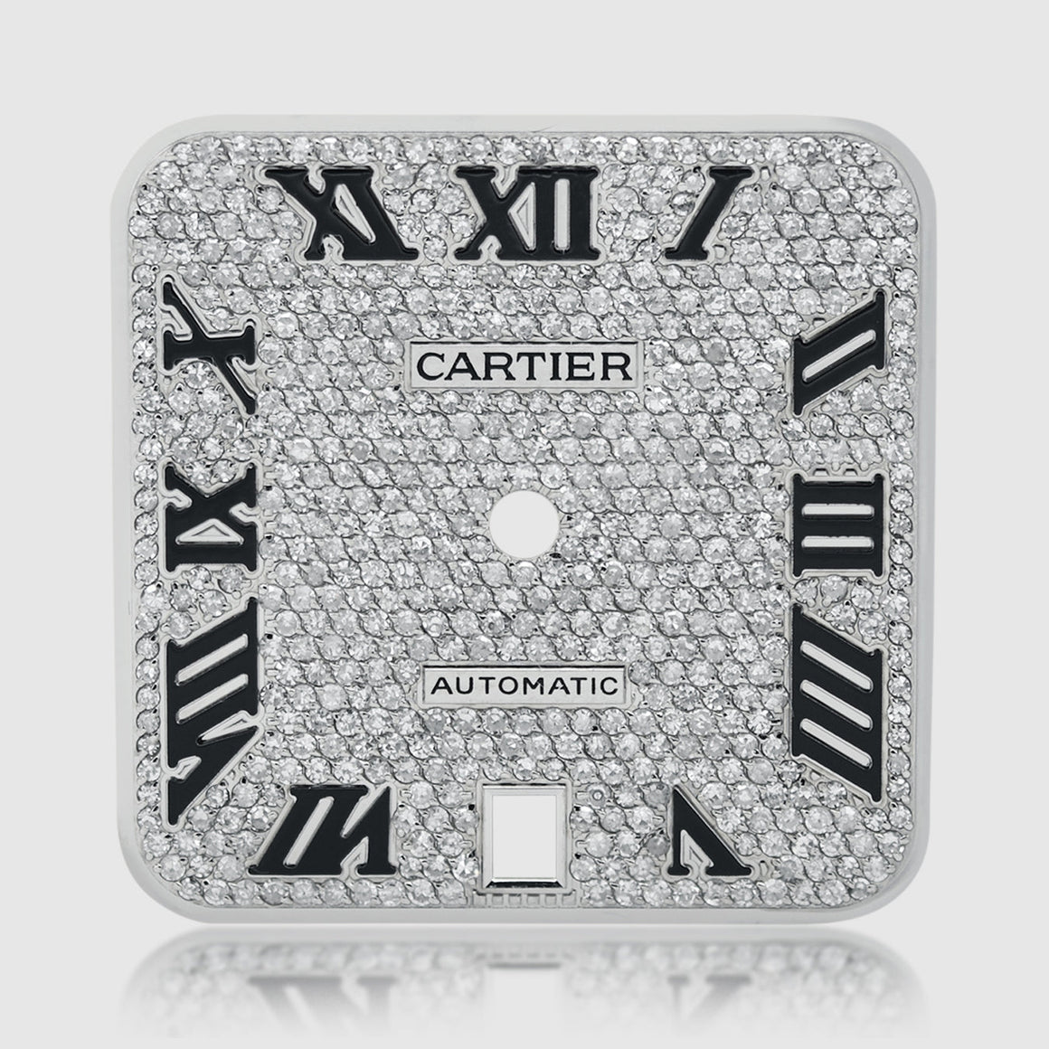 Cartier 40mm Diamond Black Dial