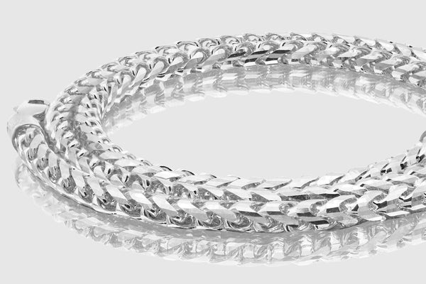 14K solid outlet white gold chain