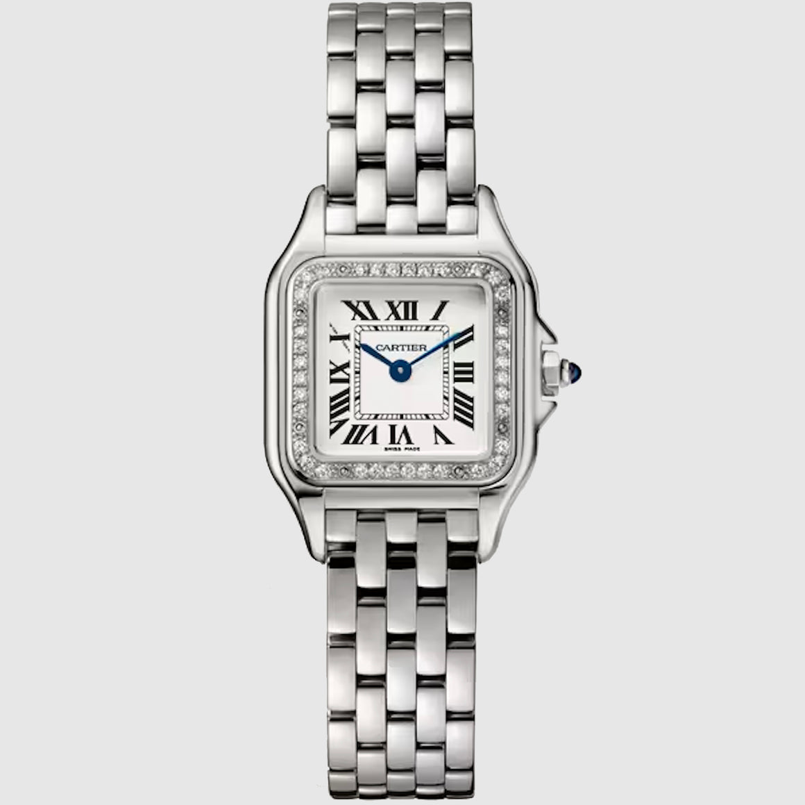 Cartier Panthere Diamond Watch - Stainless Steel - Small Women's Model - 0.45