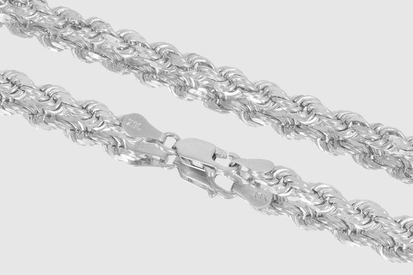Rope Chain - 14k Solid White Gold | Uverly