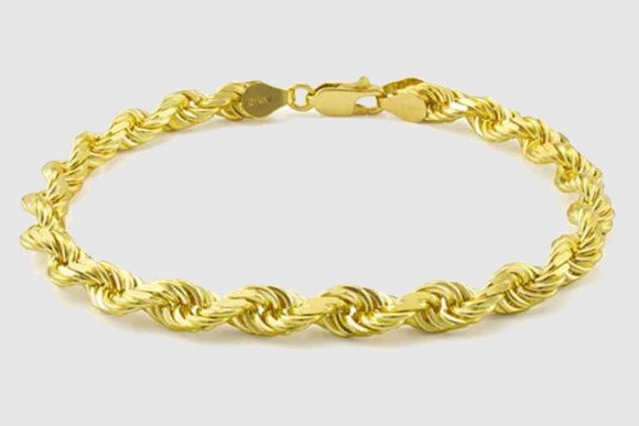 Hollow Rope Bracelet - 10k Yellow Gold | Uverly