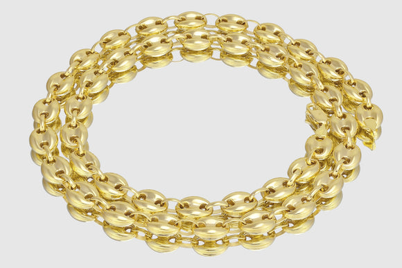4mm - 19mm Gucci Puffed Chain - 10k Yellow Gold | Uverly