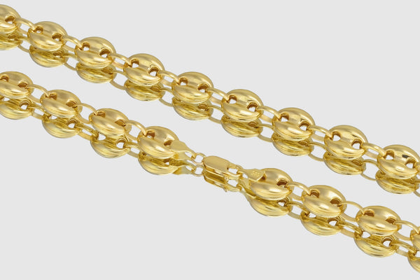 Gucci Puffed Chain - 14k Yellow Gold | Uverly