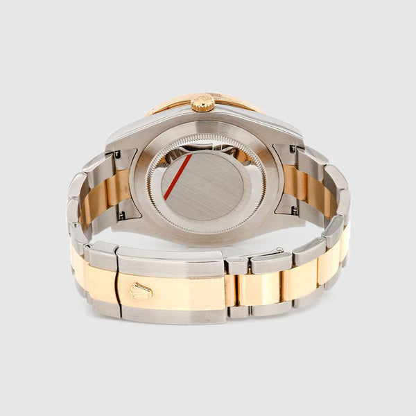 Diamond Rolex DateJust 41mm Two-Tone Dark-Blue Dial Watch