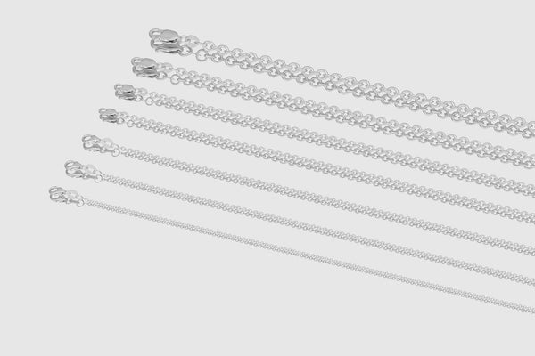 Cable Chain - 14k White Gold | Uverly