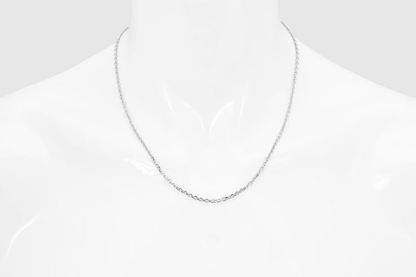 Cable Chain - 14k White Gold | Uverly
