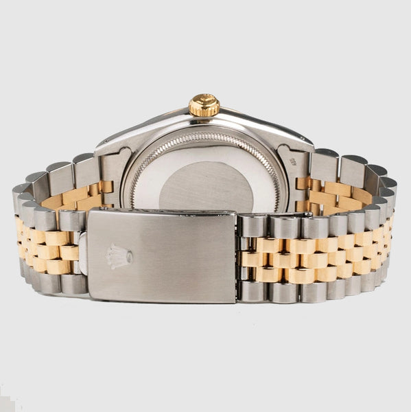 Rolex DateJust 36mm Two-Tone Wimbledon Dial Watch | Uverly