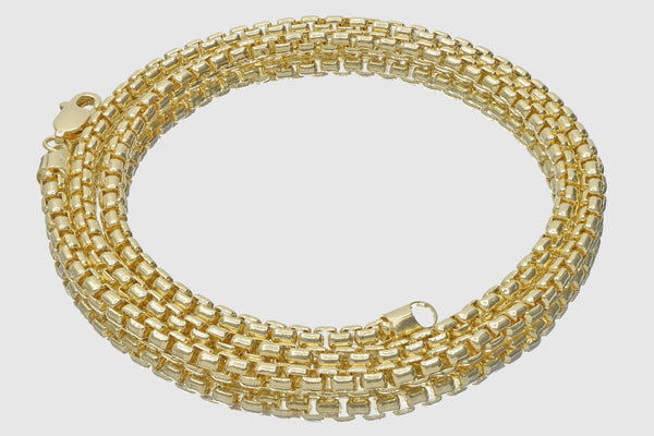 1.5mm - 3.5mm Solid Round Box Chain Necklace - 14k Yellow Gold | Uverly