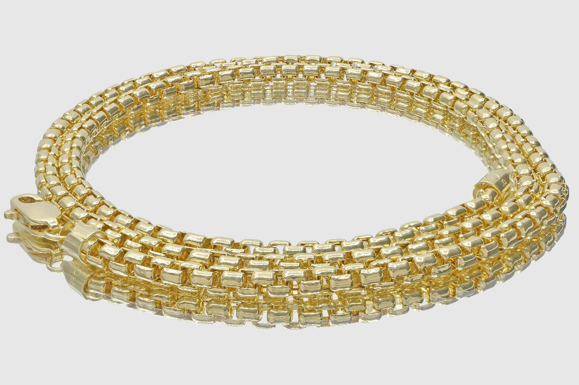 1.5mm - 3.5mm Solid Round Box Chain Necklace - 14k Yellow Gold | Uverly