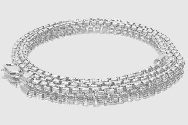 1.5mm - 3.5mm Hollow Round Box Chain Necklace- 10k White Gold | Uverly