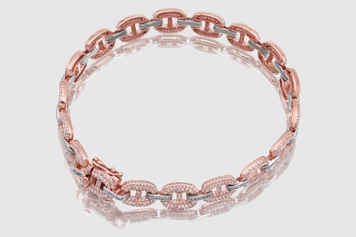 Gucci Link Diamond Bracelet - 10k, 14k, 18k Yellow Gold | Uverly