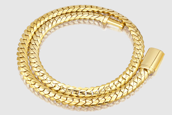 Razor Edge Miami Cuban Link Chain - 10k Gold | Uverly