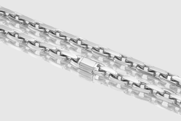 Heavy Cable Link Necklace - 10k White Gold | Uverly