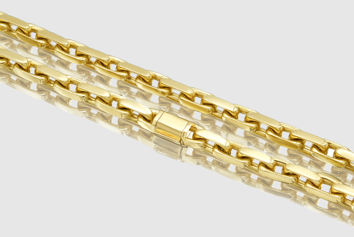 Heavy Cable Link Necklace - 14k Yellow Gold | Uverly