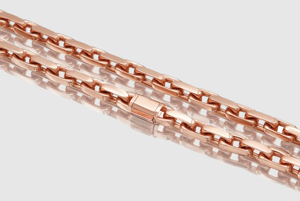 Heavy Cable Link Necklace - 10k Rose Gold