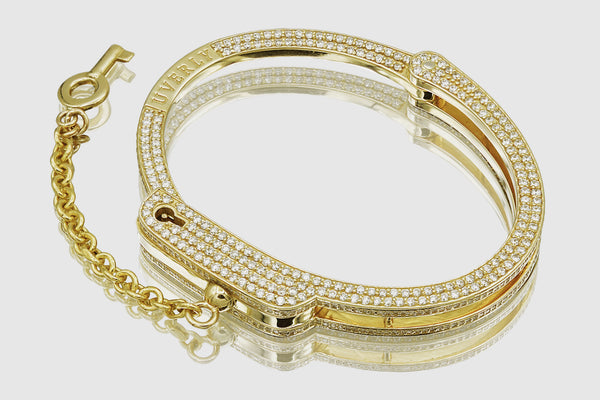 Natural Diamond raw sapphire yellow gold-plated silver broad handcuff  bracelet For Sale at 1stDibs