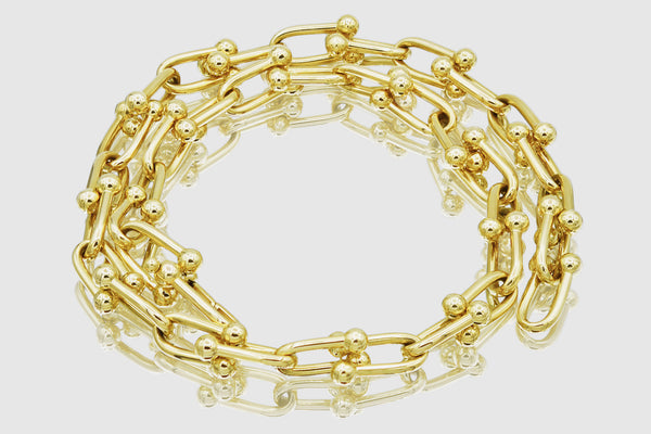 Hardware Necklace - 14k yellow gold | Uverly