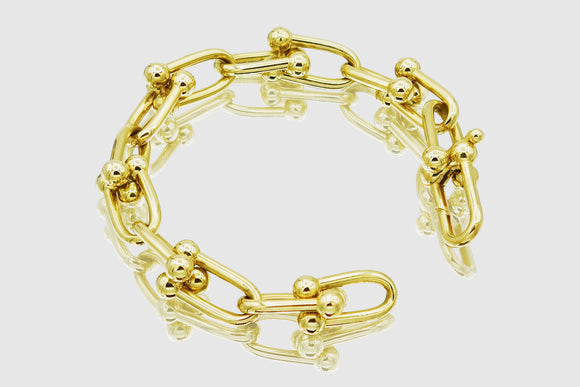 Hardware Bracelet - 14k Yellow Gold | Uverly