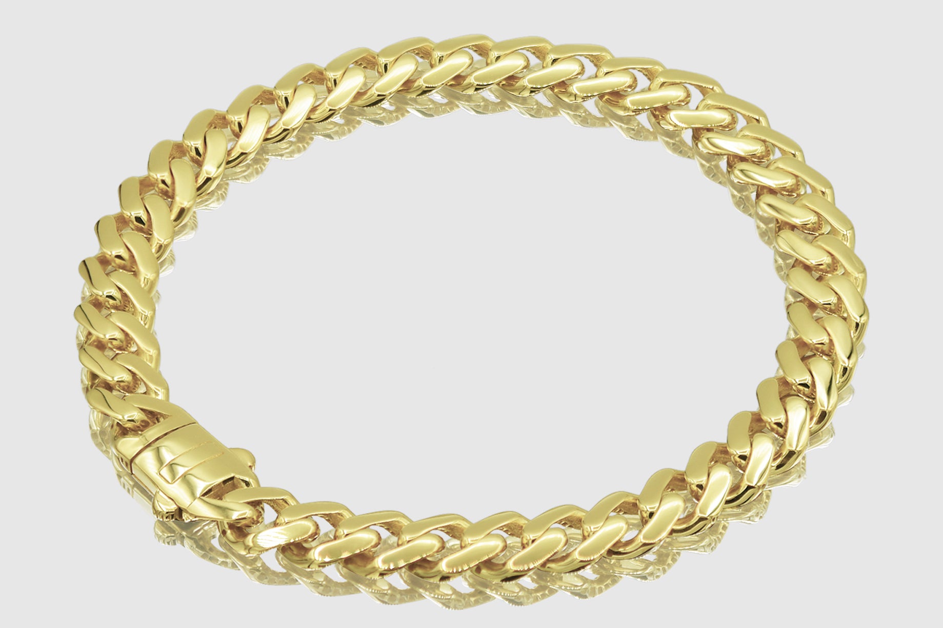 14mm Monaco Bracelet - White Gold | Adamans