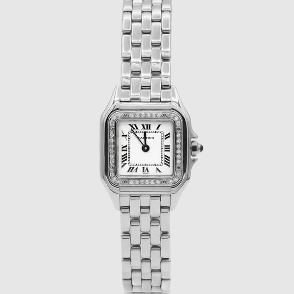 Cartier Panthere Diamond Watch - White Gold | Uverly
