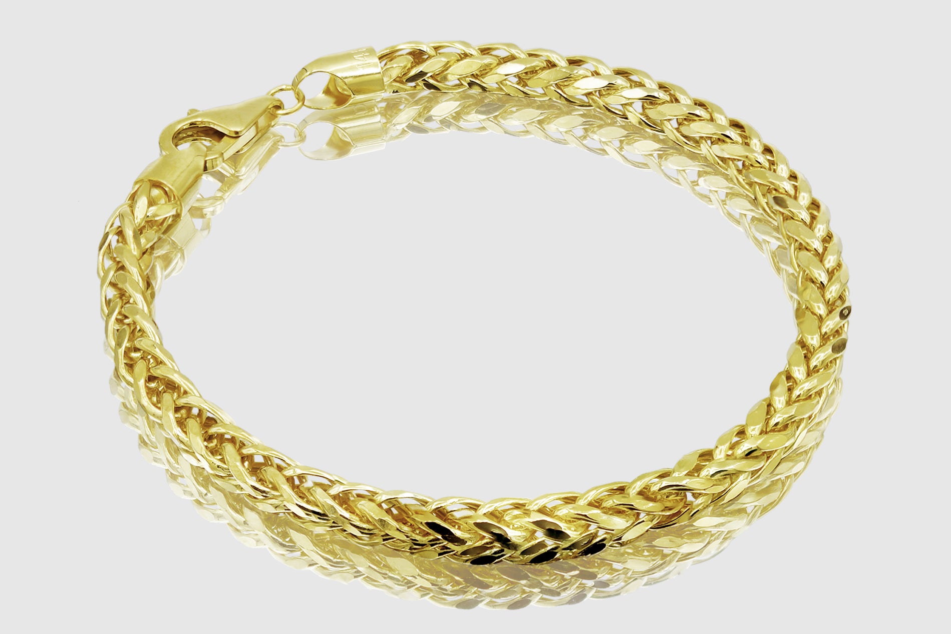 14kt Yellow Gold Diamond Flex-Bangle Bracelet (0.21 Carat) | TDS