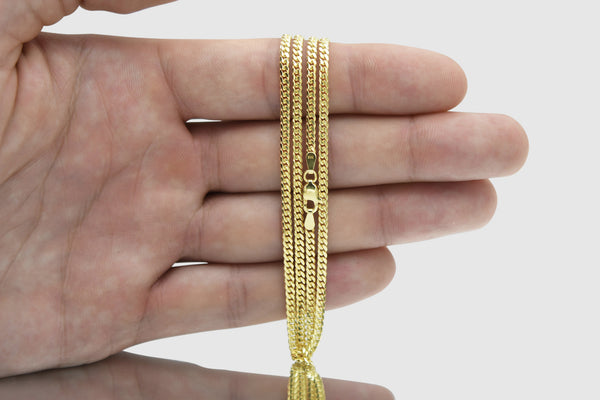 2.5mm Solid Miami Cuban Link Chain | Uverly