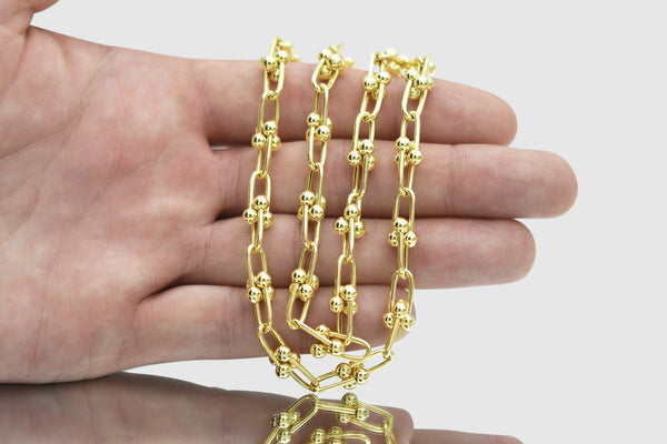Hardware Necklace - 14k yellow gold | Uverly