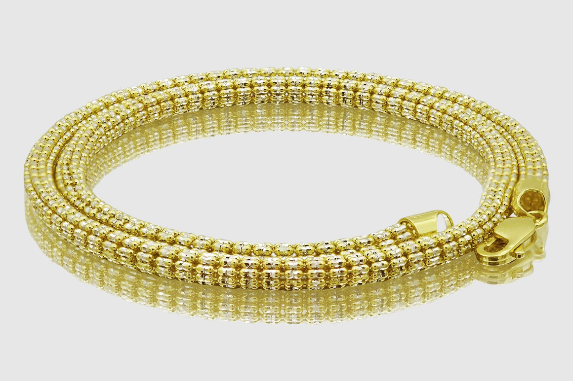 2.5mm - 4.5mm Ice Chain - 10k Yellow Gold | Uverly