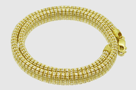 2.5mm - 4.5mm Ice Chain - 10k Yellow Gold | Uverly