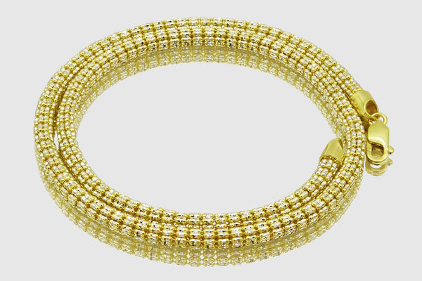 2.5mm - 4.5mm Ice Chain - 10k Yellow Gold | Uverly