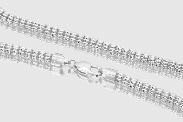 2.5mm - 4.5mm Ice Chain - 10k White Gold | Uverly
