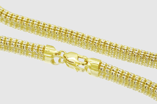 2.5mm - 4.5mm Ice Chain - 10k Yellow Gold | Uverly