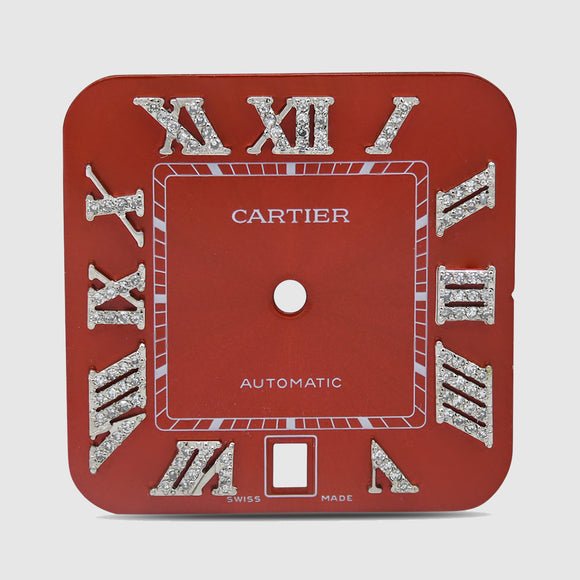 Cartier 40mm Red Diamond Dial | Uverly