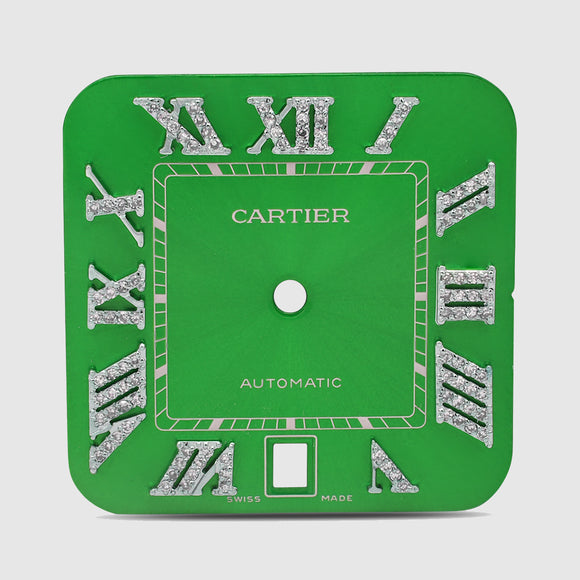 Cartier 40mm Green Diamond Dial | Uverly
