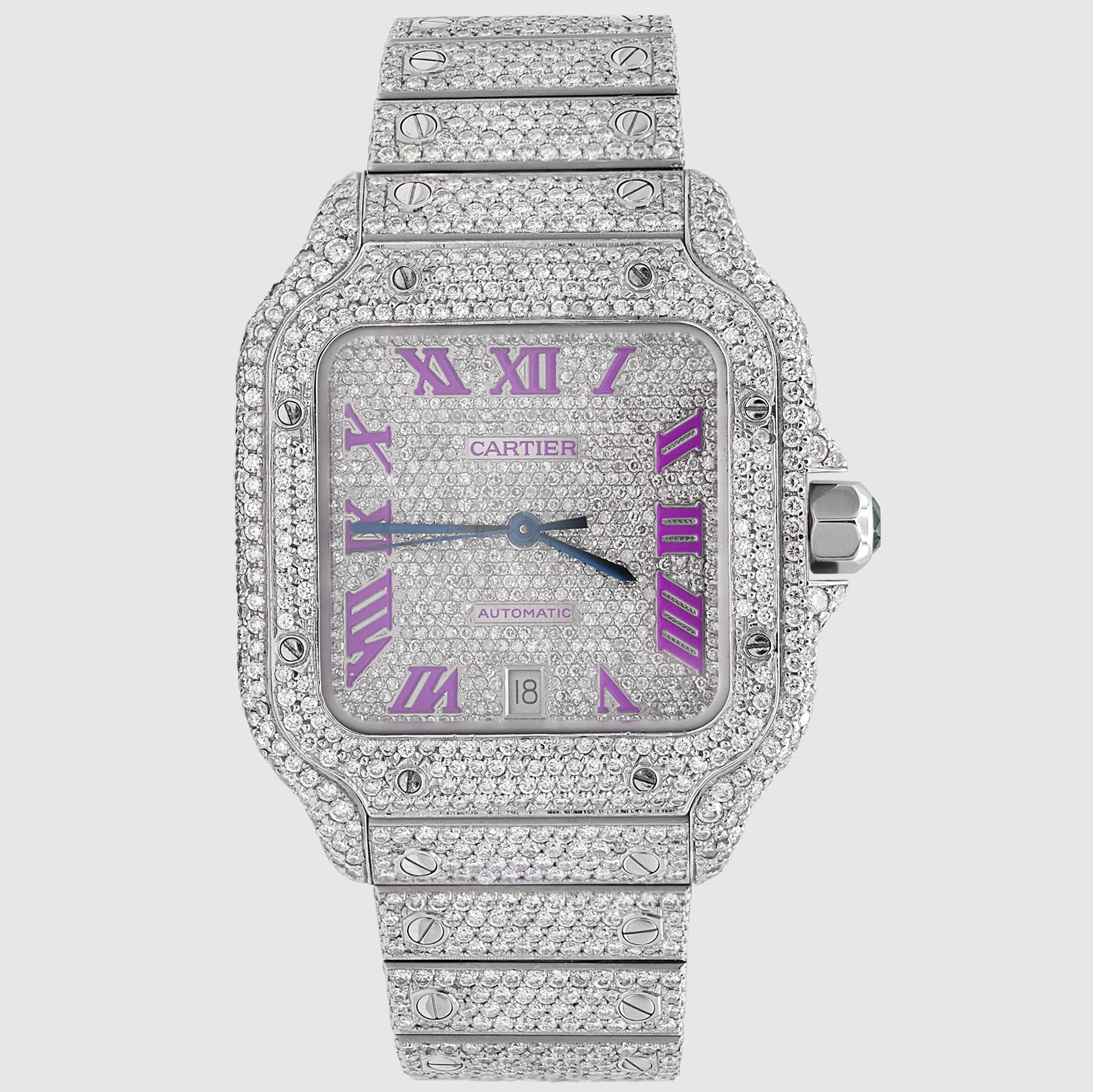 Cartier diamond face watch Clearance