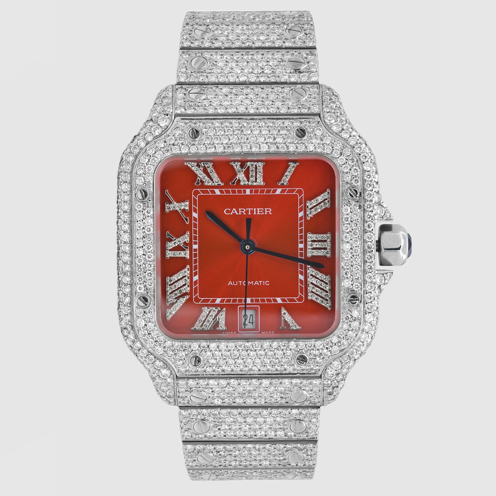 Diamond watch red face Clearance