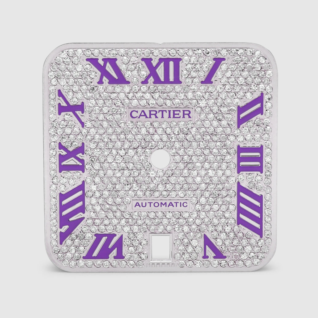 Cartier 40mm Purple Diamond Dial | Uverly