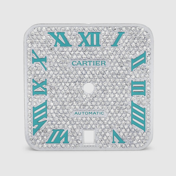 Cartier 40mm Tiffany Blue Diamond Dial | Uverly