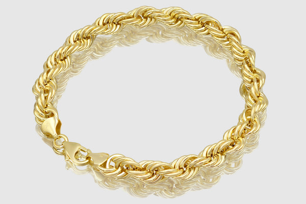 Hollow Rope Necklace - 10k Yellow Gold | Uverly