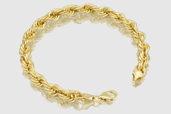 Hollow Rope Necklace - 10k Yellow Gold | Uverly