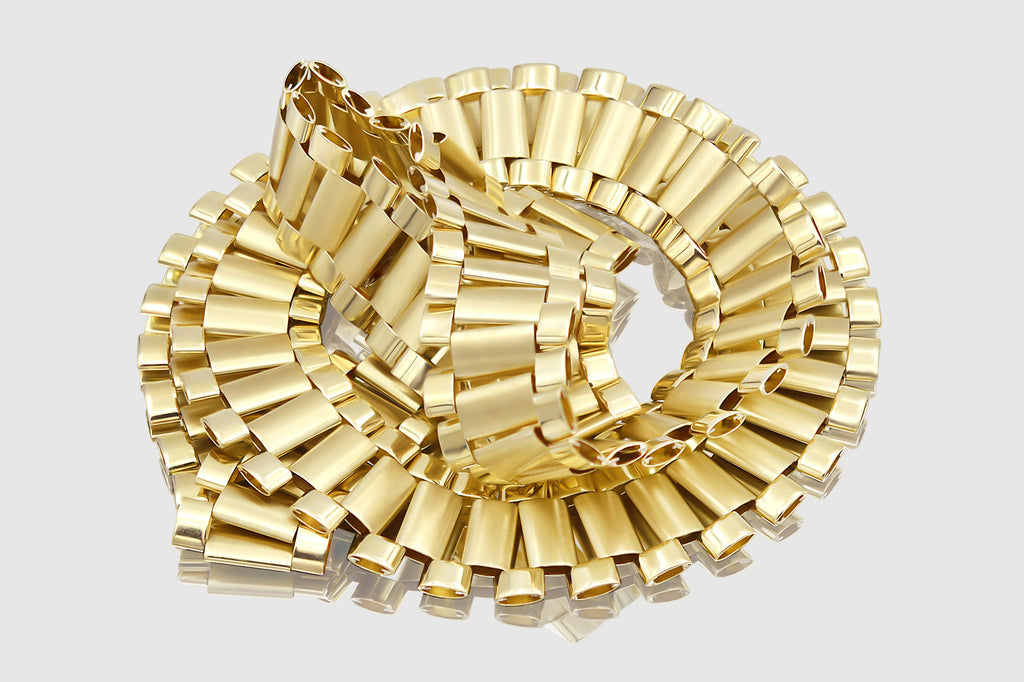6mm - 30mm Presidential Style Necklace - 10k Gold