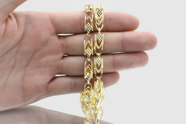 3mm - 14mm 10k Turkish Link Solid Yellow Gold Necklace | Uverly