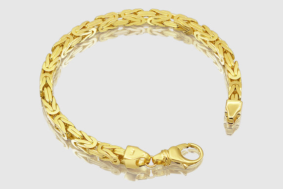 Byzantine Chain Bracelet - 14k Yellow Gold | Uverly