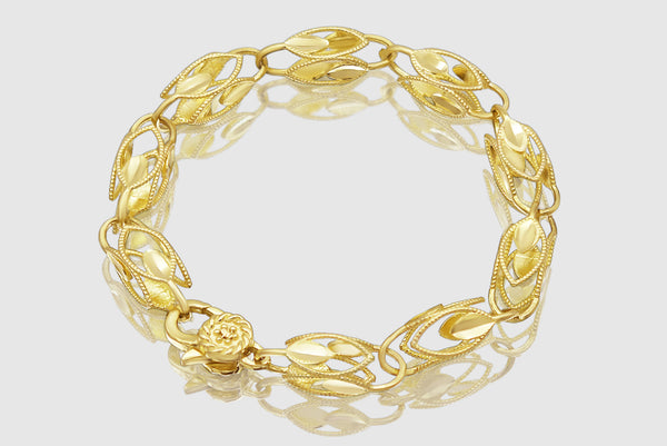Turkish Link Bracelet - 10k Yellow Gold | Uverly