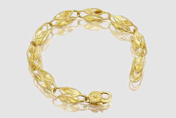 Turkish Link Bracelet - 10k Yellow Gold | Uverly