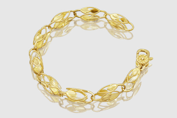 Turkish Link Bracelet - 10k Yellow Gold | Uverly