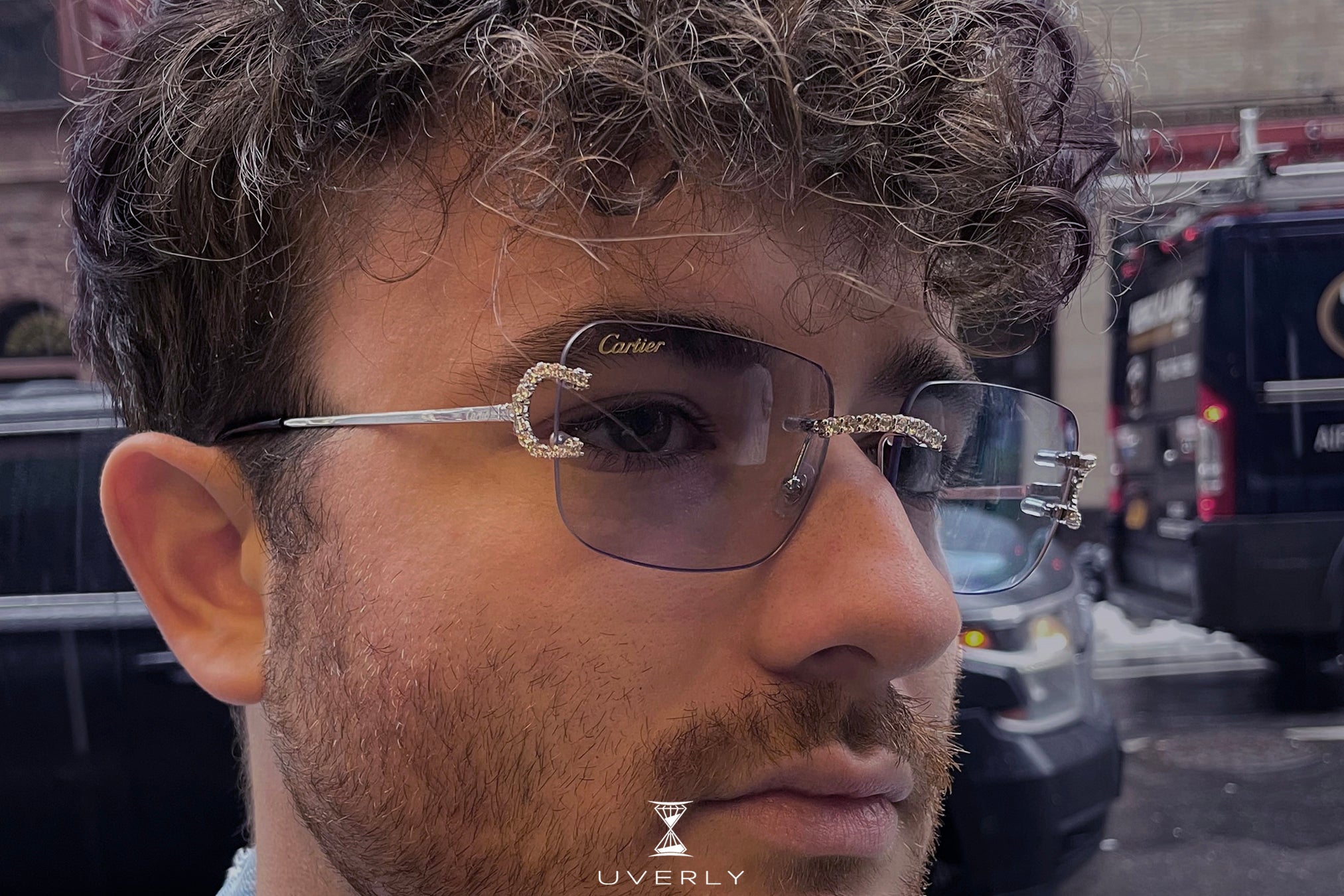 Glasses cartier men Clearance