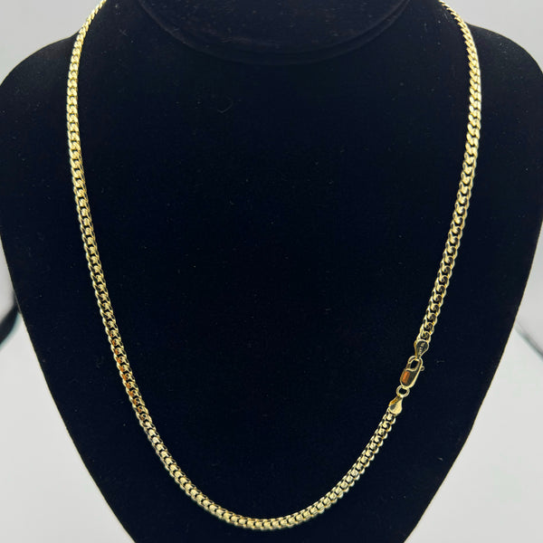 4MM SOLID CUBAN GOLD NECKLACE - 14k Yellow Gold 22" | Uverly