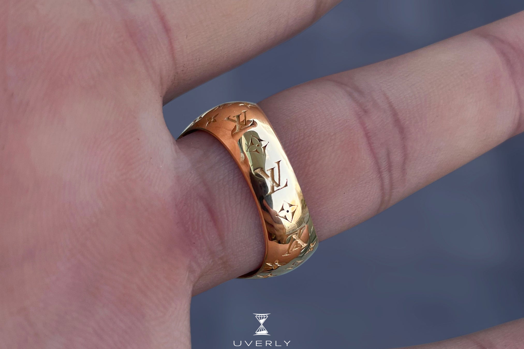 Louis Vuitton Lockit Ring - 18K White Gold Band, Rings